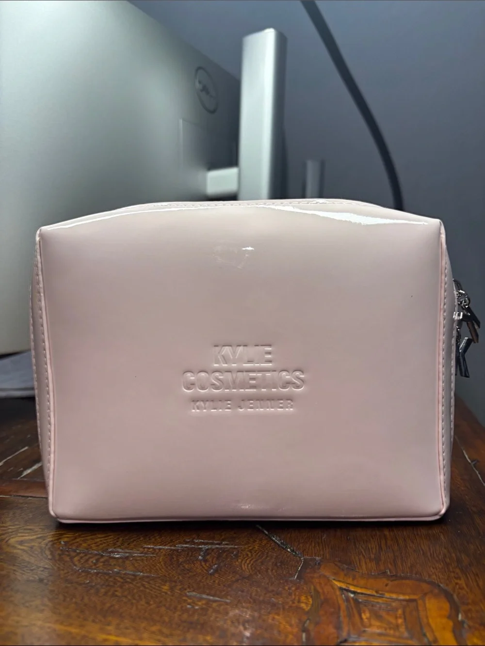 Kylie Cosmetics Blush Pink Embossed Cosmetic Pouch